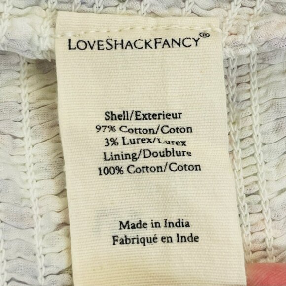 Loveshackfancy Saba Cropped Shirred Floral-Print Voile Top and Camilla Skirt M/L - Picture 8 of 13